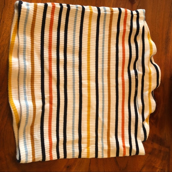 Garage Set of 2 Tube Tops. Lavender purple and multi striped. Size small. - Picture 4 of 4